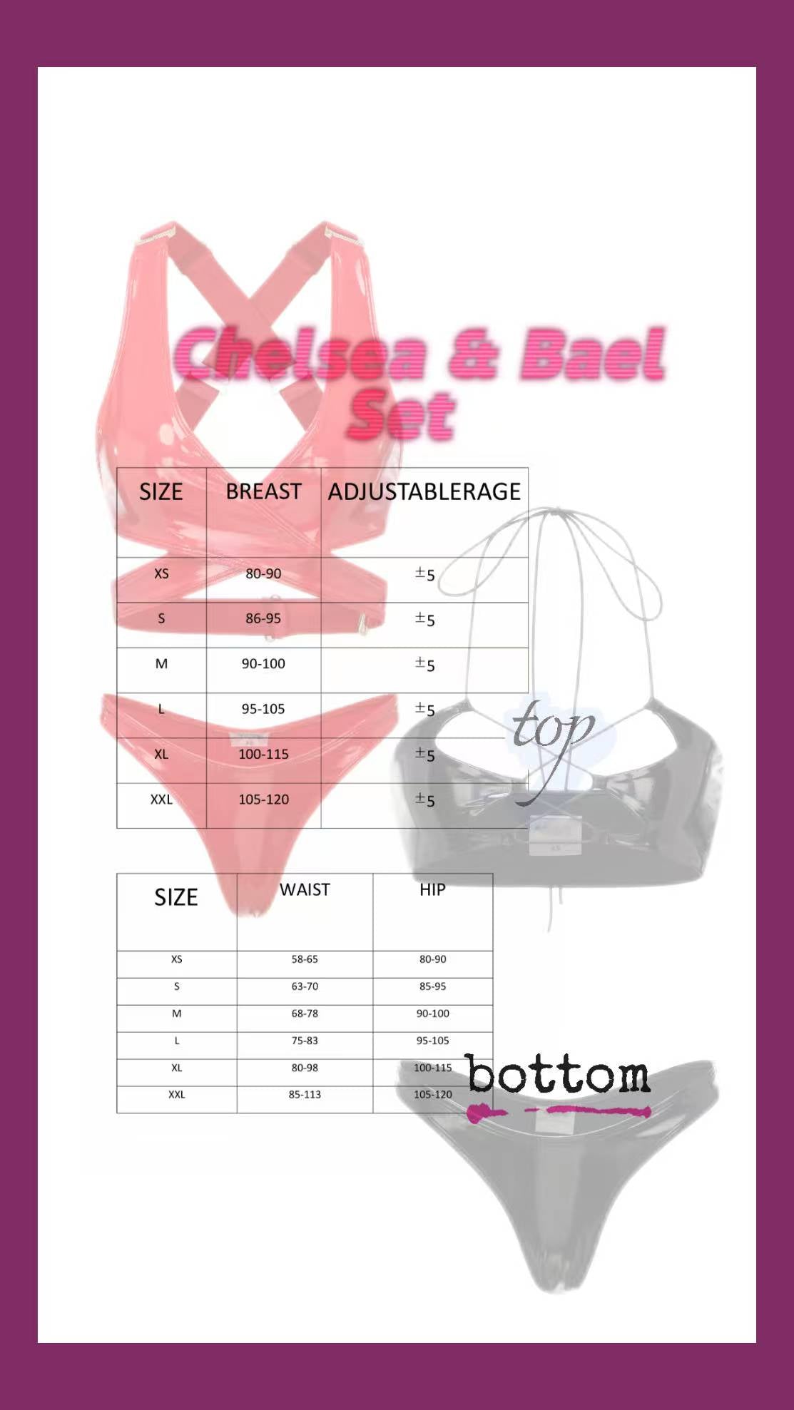 Bael and Chelsea  black bottoms