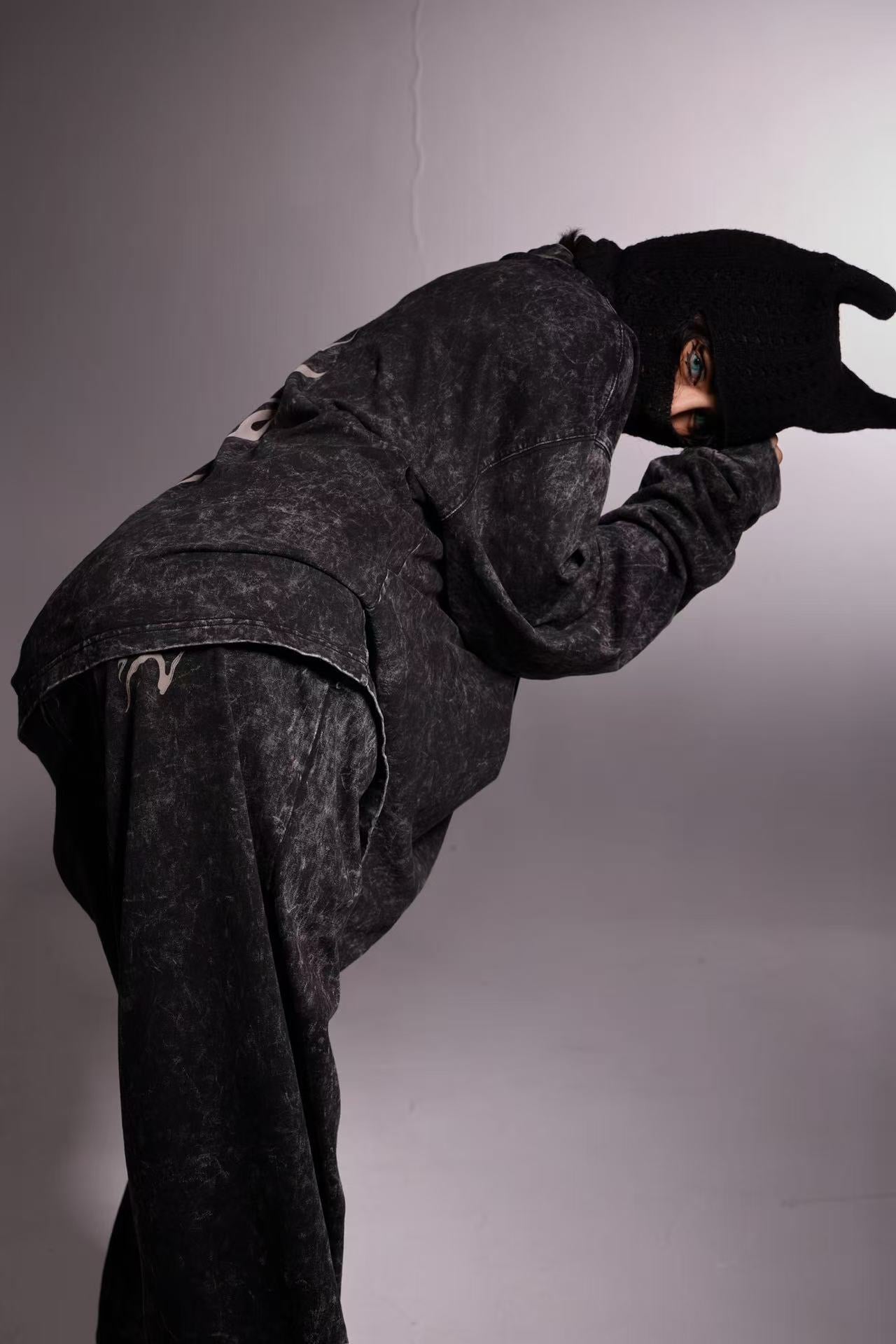 Vagabond ease — charcoal blk pants